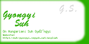 gyongyi suh business card